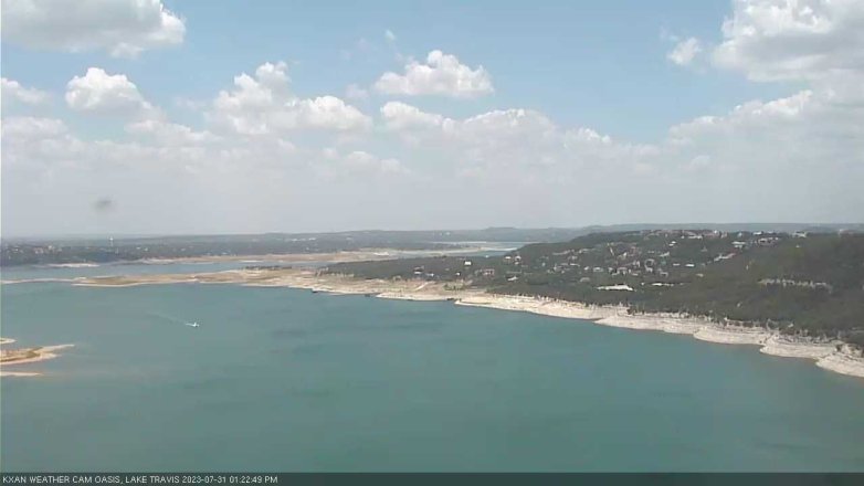 Lake Travis webcam, July 31, 2023 1:25 PM CT