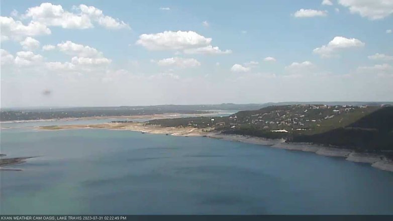 Lake Travis webcam, July 31, 2023 2:25 PM CT