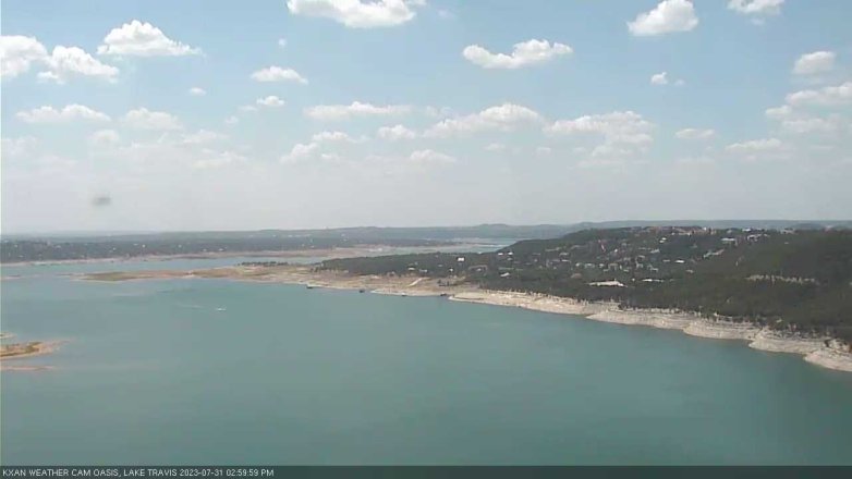 Lake Travis webcam, July 31, 2023 3:00 PM CT