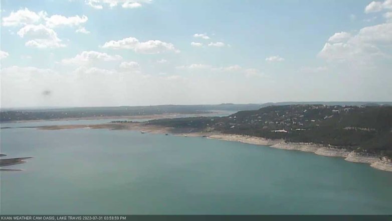 Lake Travis webcam, July 31, 2023 4:00 PM CT
