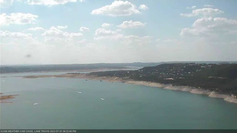 Lake Travis webcam, July 31, 2023 4:25 PM CT