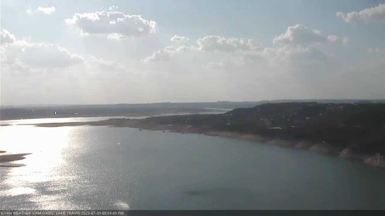 Lake Travis webcam, July 31, 2023 6:00 PM CT