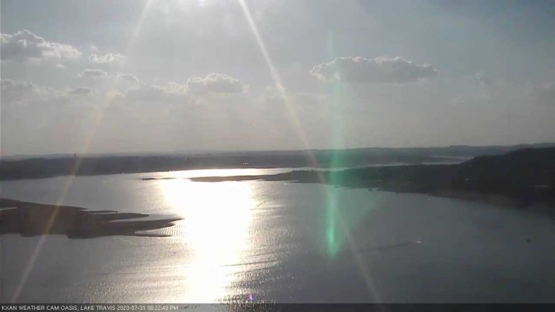 Lake Travis webcam, July 31, 2023 6:25 PM CT