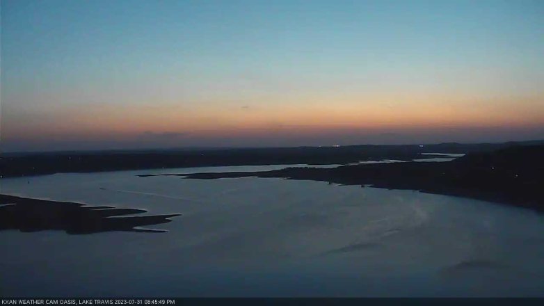 Lake Travis webcam, July 31, 2023 8:45 PM CT