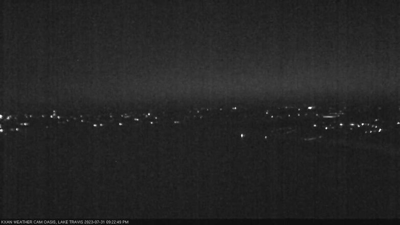Lake Travis webcam, July 31, 2023 9:25 PM CT