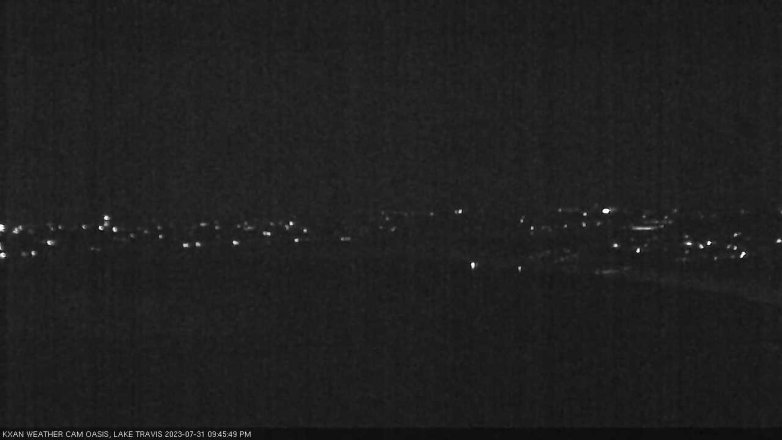 Lake Travis webcam, July 31, 2023 9:45 PM CT