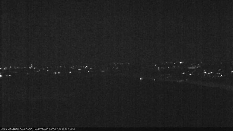Lake Travis webcam, July 31, 2023 10:25 PM CT