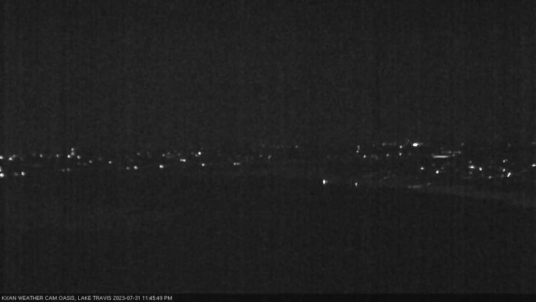 Lake Travis webcam, July 31, 2023 11:45 PM CT