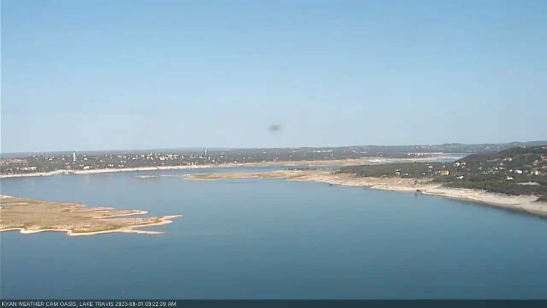 Lake Travis webcam, August 1, 2023 9:25 AM CT