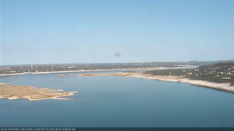 Lake Travis webcam, August 1, 2023 9:45 AM CT