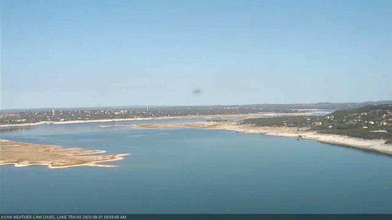 Lake Travis webcam, August 1, 2023 10:00 AM CT