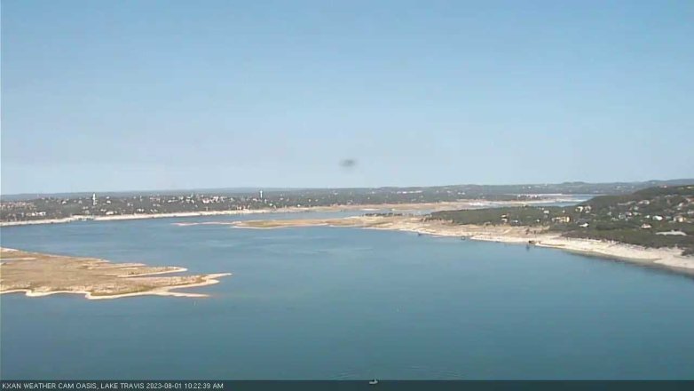 Lake Travis webcam, August 1, 2023 10:25 AM CT