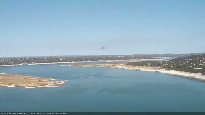 Lake Travis webcam, August 1, 2023 11:00 AM CT