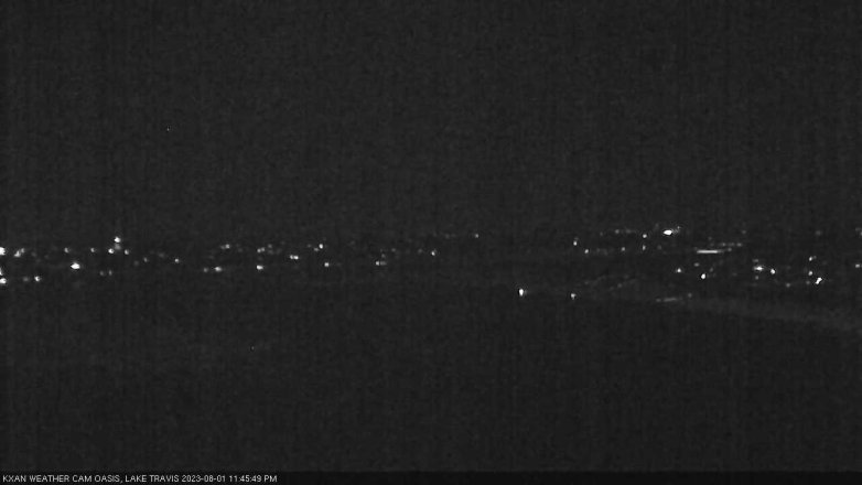 Lake Travis webcam, August 1, 2023 11:45 PM CT