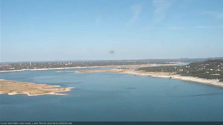 Lake Travis webcam, August 2, 2023 10:00 AM CT