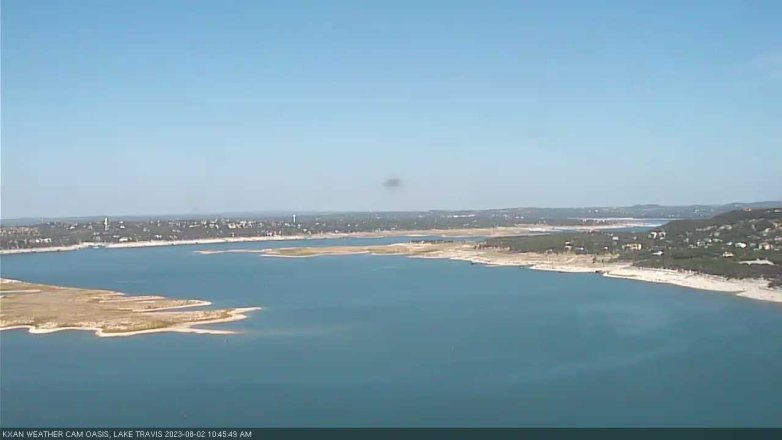 Lake Travis webcam, August 2, 2023 10:45 AM CT