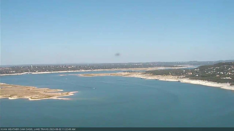 Lake Travis webcam, August 2, 2023 11:25 AM CT