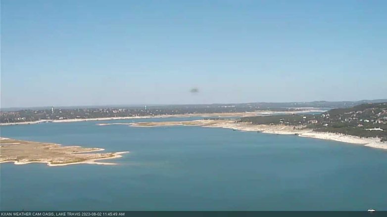 Lake Travis webcam, August 2, 2023 11:45 AM CT
