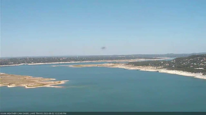 Lake Travis webcam, August 2, 2023 12:25 PM CT