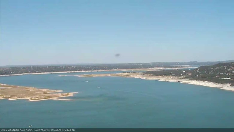 Lake Travis webcam, August 2, 2023 12:45 PM CT