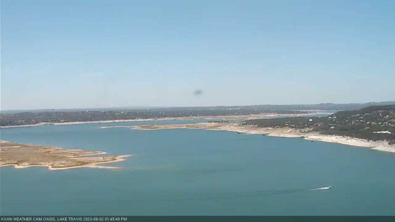 Lake Travis webcam, August 2, 2023 1:45 PM CT