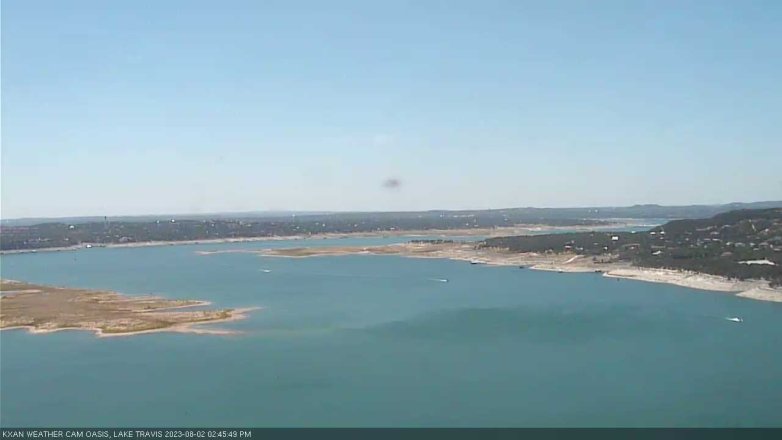 Lake Travis webcam, August 2, 2023 2:45 PM CT