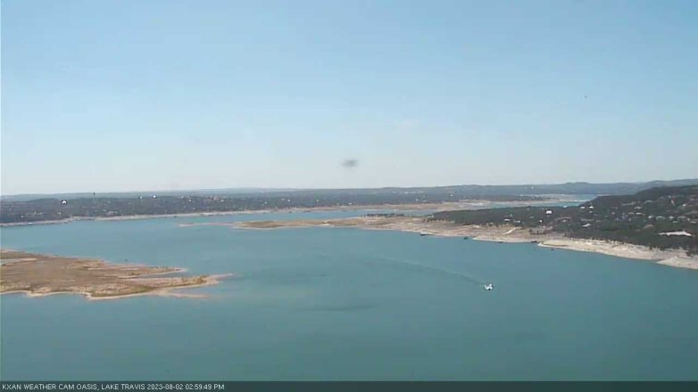 Lake Travis webcam, August 2, 2023 3:00 PM CT