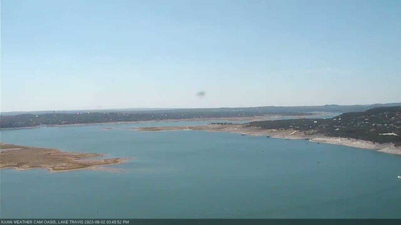 Lake Travis webcam, August 2, 2023 3:45 PM CT