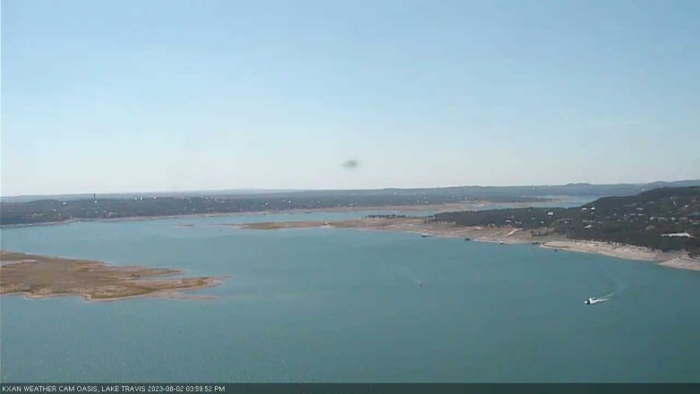 Lake Travis webcam, August 2, 2023 4:00 PM CT