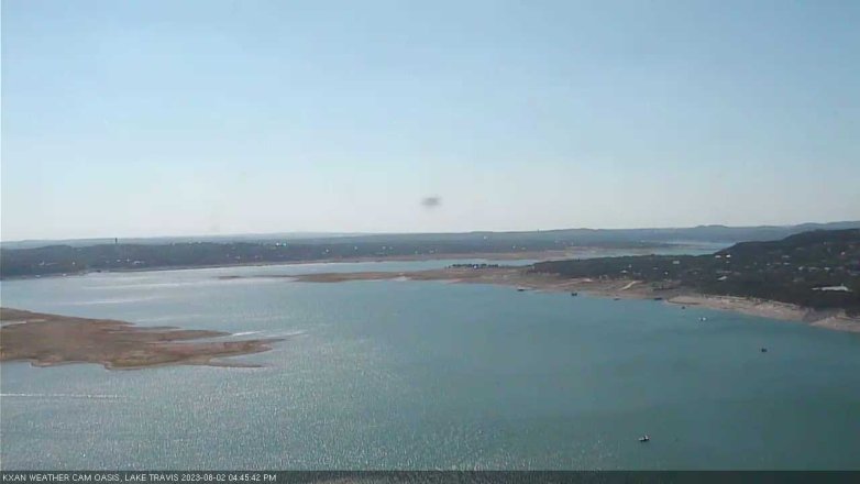 Lake Travis webcam, August 2, 2023 4:45 PM CT