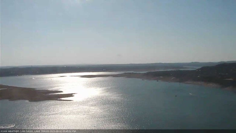 Lake Travis webcam, August 2, 2023 5:45 PM CT