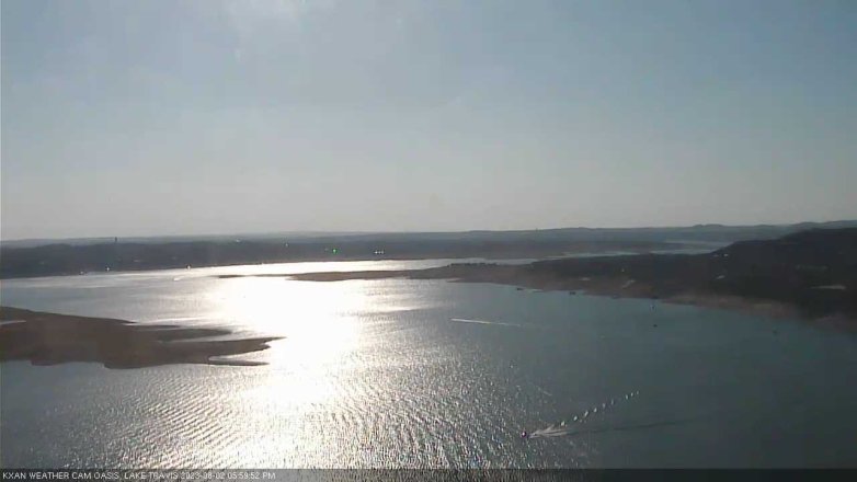 Lake Travis webcam, August 2, 2023 6:00 PM CT