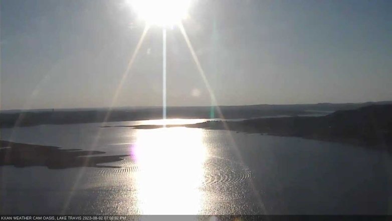 Lake Travis webcam, August 2, 2023 7:00 PM CT