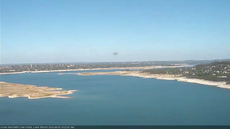 Lake Travis webcam, August 3, 2023 10:25 AM CT