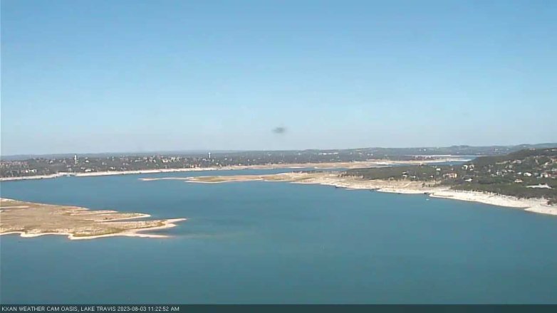 Lake Travis webcam, August 3, 2023 11:25 AM CT