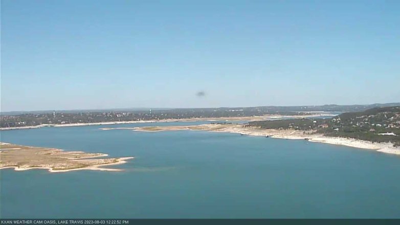 Lake Travis webcam, August 3, 2023 12:25 PM CT