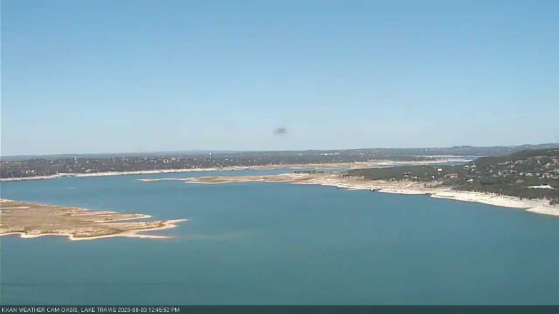 Lake Travis webcam, August 3, 2023 12:45 PM CT