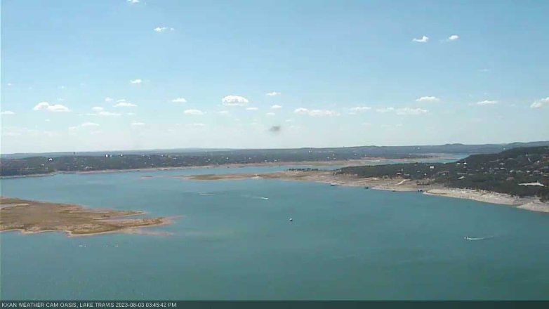 Lake Travis webcam, August 3, 2023 3:45 PM CT