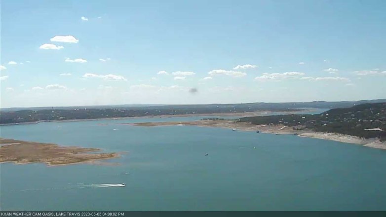 Lake Travis webcam, August 3, 2023 4:00 PM CT