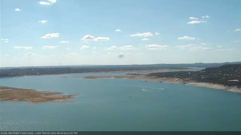 Lake Travis webcam, August 3, 2023 4:25 PM CT