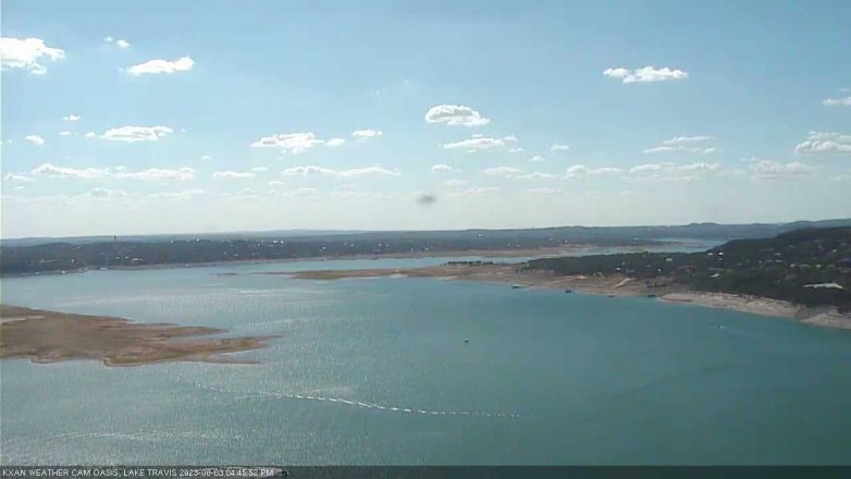 Lake Travis webcam, August 3, 2023 4:45 PM CT