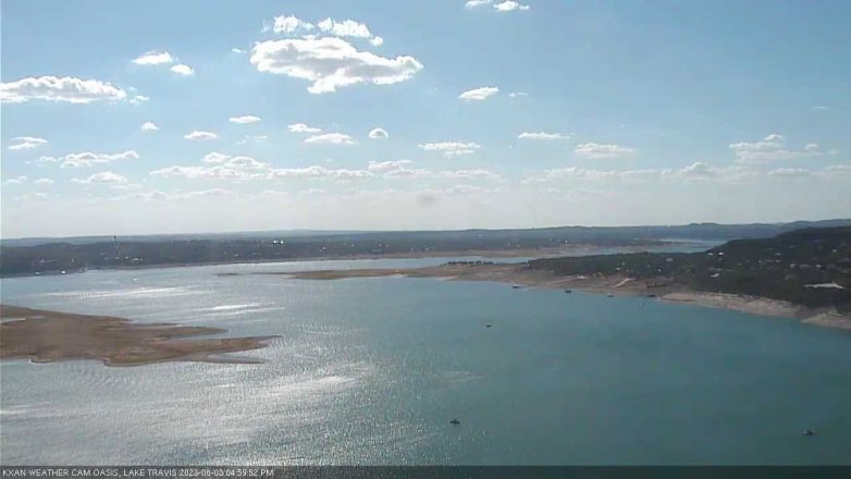 Lake Travis webcam, August 3, 2023 5:00 PM CT