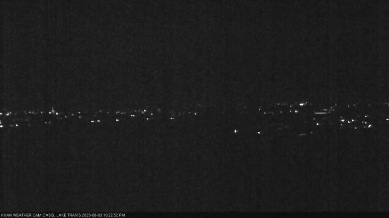 Lake Travis webcam, August 3, 2023 10:25 PM CT