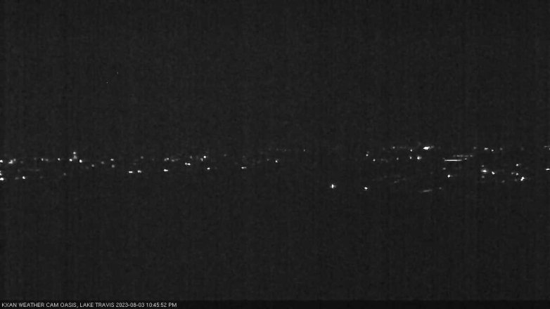 Lake Travis webcam, August 3, 2023 10:45 PM CT
