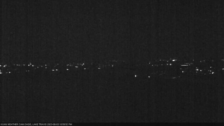 Lake Travis webcam, August 3, 2023 11:00 PM CT