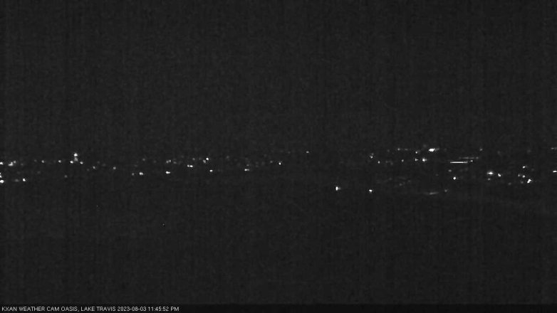 Lake Travis webcam, August 3, 2023 11:45 PM CT
