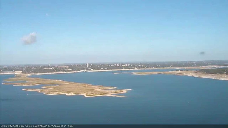 Lake Travis webcam, August 4, 2023 9:00 AM CT