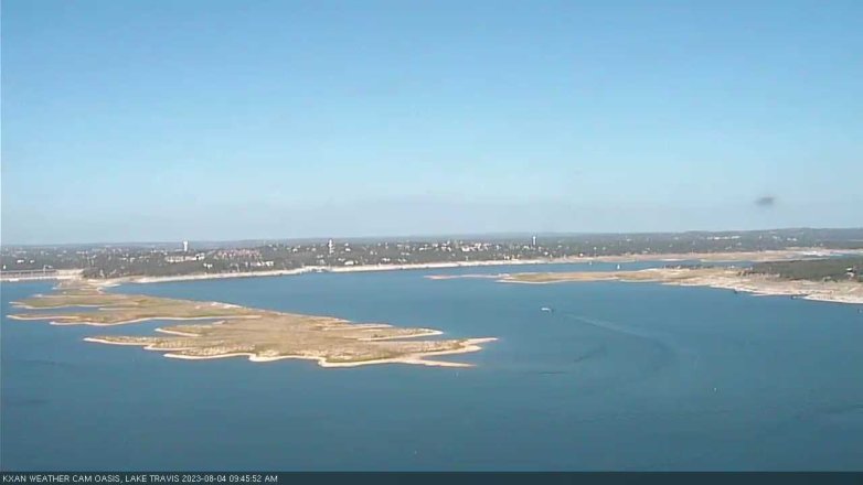 Lake Travis webcam, August 4, 2023 9:45 AM CT