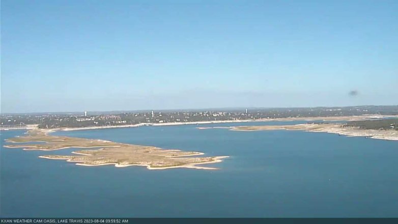 Lake Travis webcam, August 4, 2023 10:00 AM CT