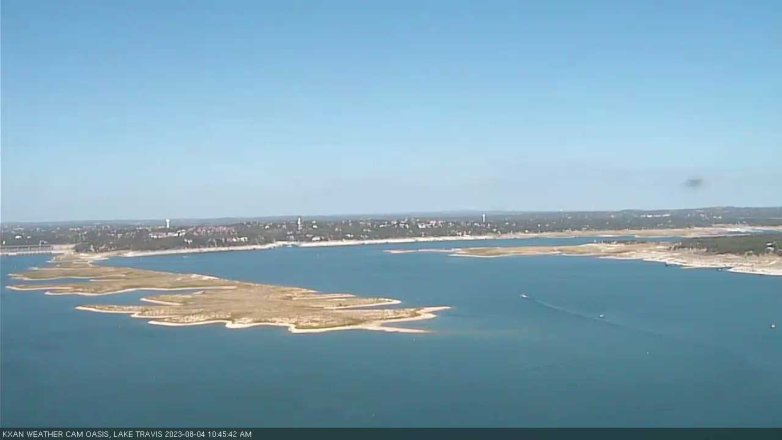 Lake Travis webcam, August 4, 2023 10:45 AM CT